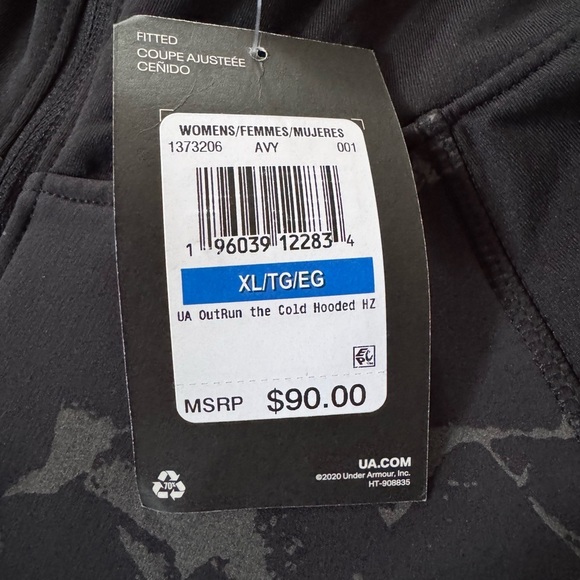 Under Armour Out Run The Cold 1/2 Zip Jacket Women Size XL NWT - Picture 6 of 6